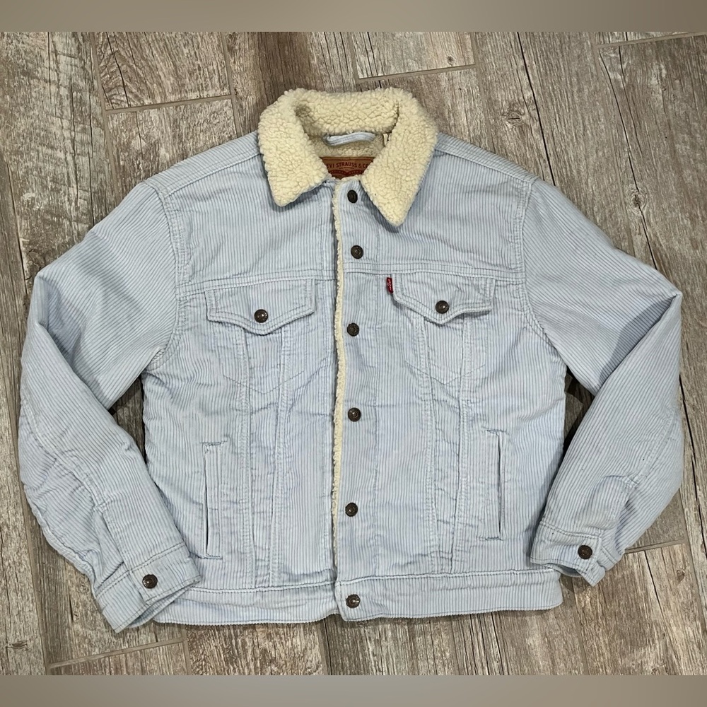 Women’s corduroy/sherpa classic Trucker Jacket